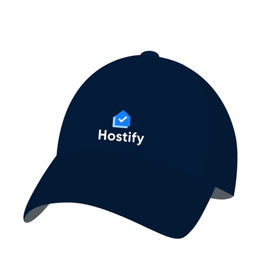 Hostify logo caps