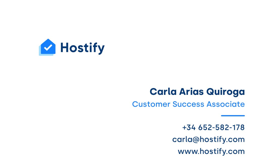 100 pieces Hostify business cards