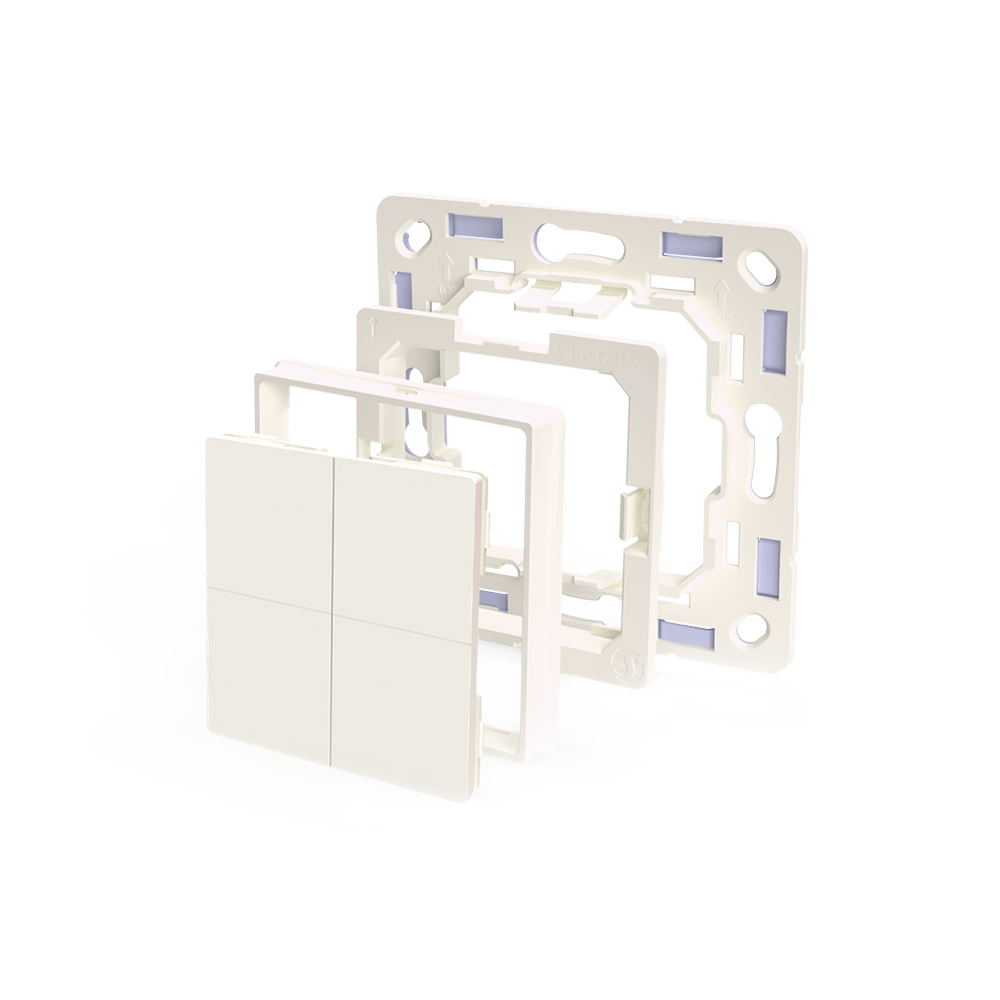 Shelly BLU WS4 + Legrand/Shelly Adapter